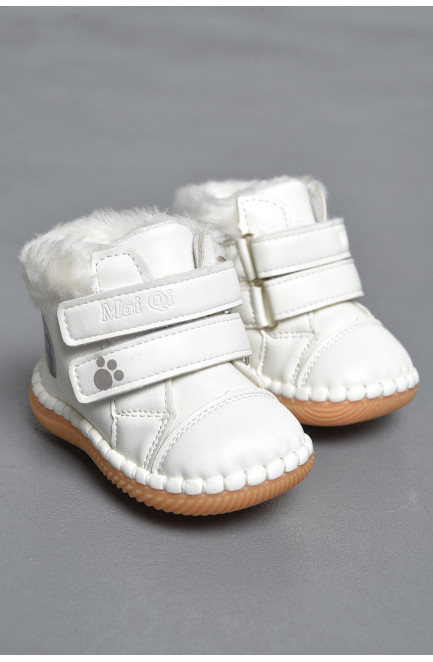 Ботинки детские зима белого цвета 172450L