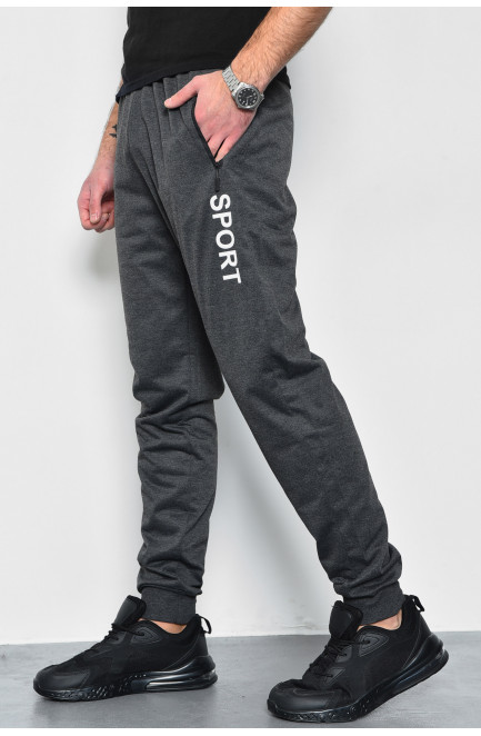 Спортивные штаны мужские темно-серого цвета 172574L