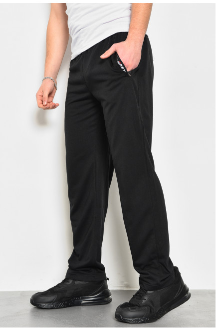 Спортивные штаны мужские черного цвета 172594L