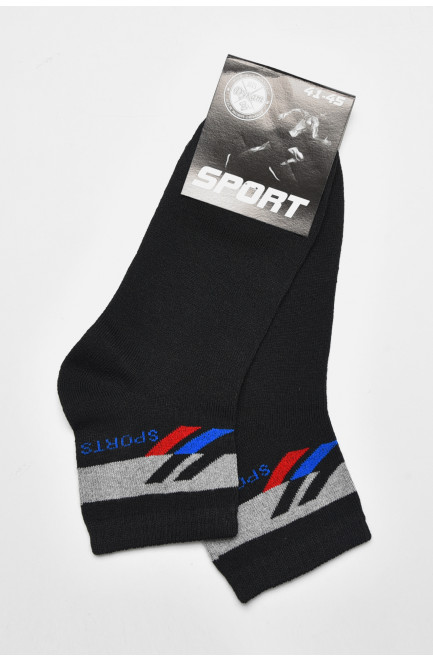Шкарпетки чоловічі спортивні чорного кольору розмір 41-45 172735L