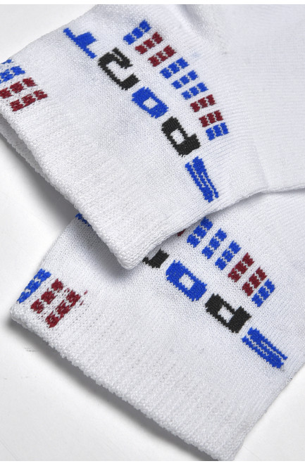 Шкарпетки чоловічі спортивні білого кольору розмір 41-45 172744L
