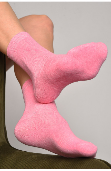 Носки женские демисезонные темно-розового цвета размер 35-41 172784L