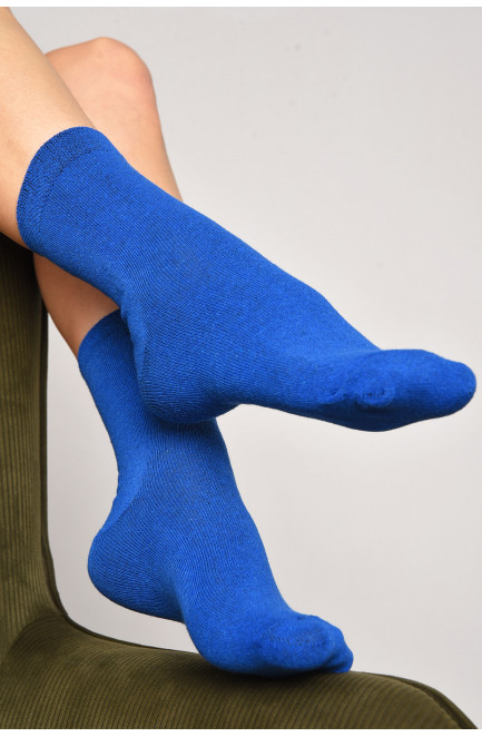 Шкарпетки жіночі демісезонні синього кольору розмір 35-41 172790L