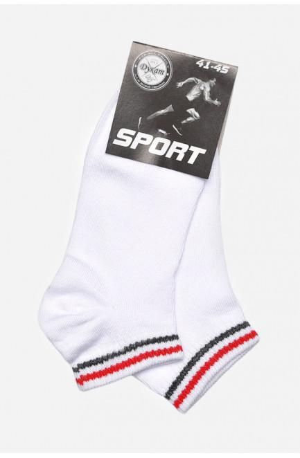 Шкарпетки чоловічі спортивні білого кольору розмір 41-45 172827L