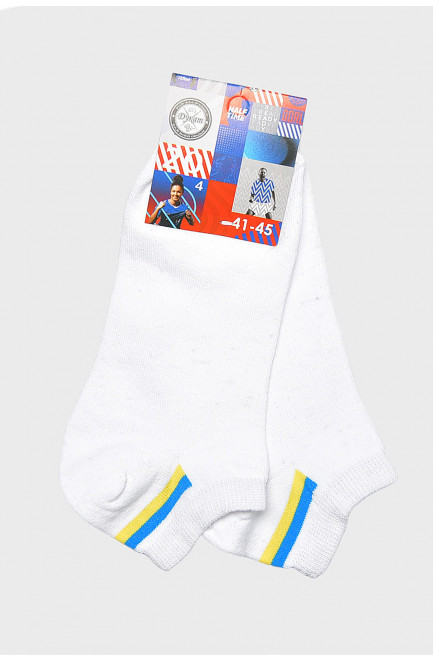 Шкарпетки чоловічі спортивні білого кольору розмір 41-45 172841L