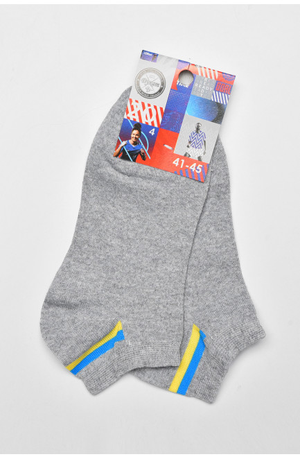 Шкарпетки чоловічі спортивні сірого кольору розмір 41-45 172843L