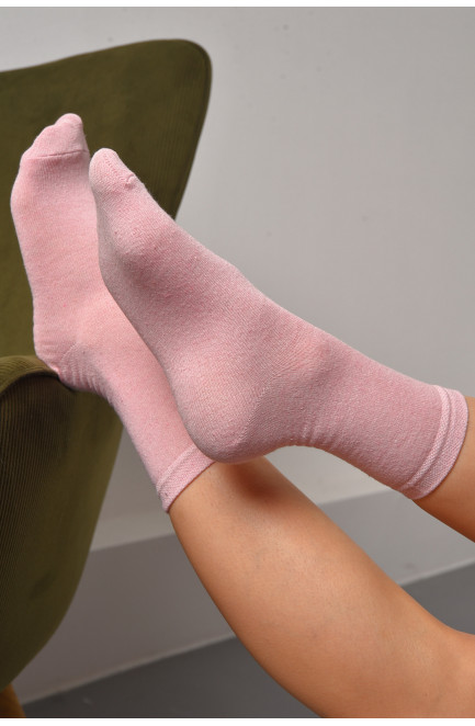 Носки женские демисезонные розового цвета размер 36-40 172864L