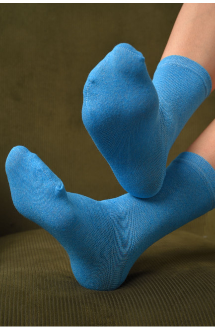 Носки женские демисезонные голубого цвета размер 36-40 172867L