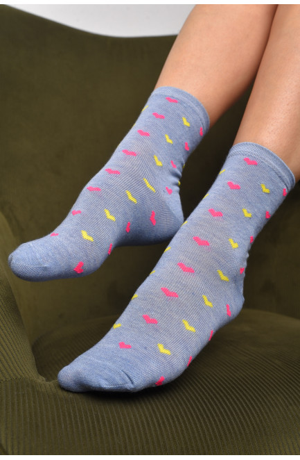 Шкарпетки жіночі демісезонні сірого кольору розмір 36-40 172888L