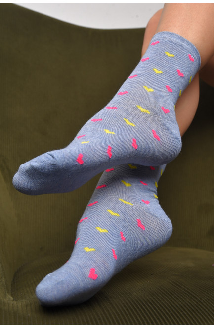 Шкарпетки жіночі демісезонні сірого кольору розмір 36-40 172888L
