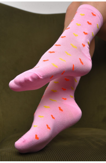 Носки женские демисезонные розового цвета размер 36-40 172889L