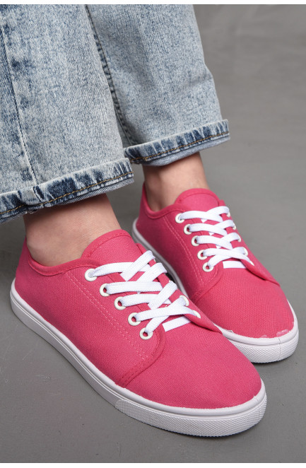 Мокасини жіночі рожевого кольору на шнурівці 172969L