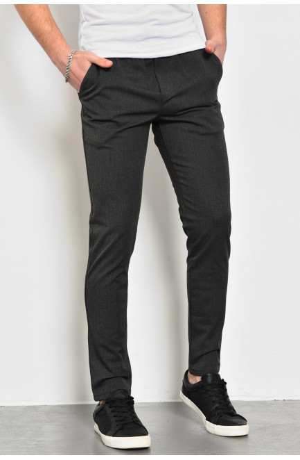 Штани чоловічі класичні темно-сірого кольору 173019L