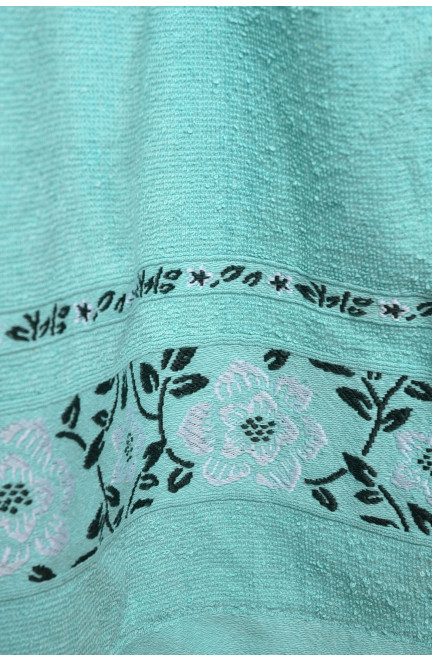 Рушник банний махровий м'ятного кольору 173101L