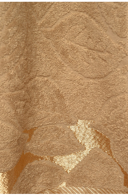Полотенце банное махровое светло-коричневого цвета 173115L