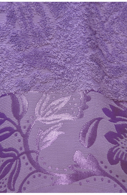 Рушник банний махровий фіолетового кольору 173138L