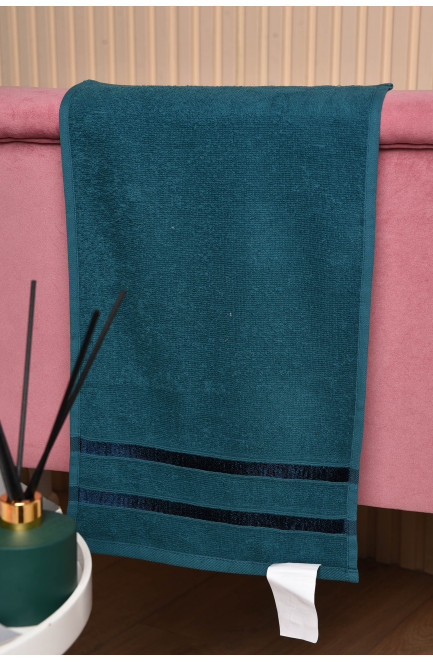 Полотенце кухонное махровое изумрудного цвета 173185L