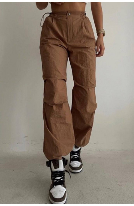 Спортивні штани жіночі коричневого кольору 173334L