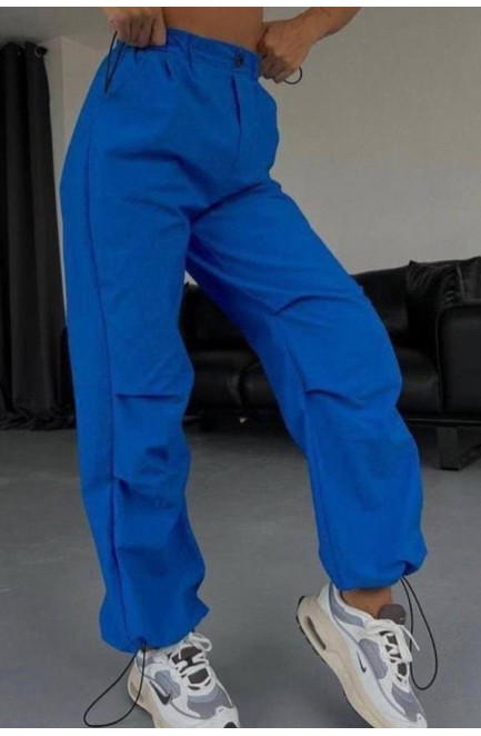 Спортивные штаны женские синего цвета 173335L