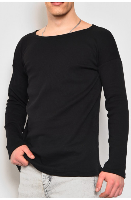 Термо-кофта мужская на флисе черного цвета 173341L