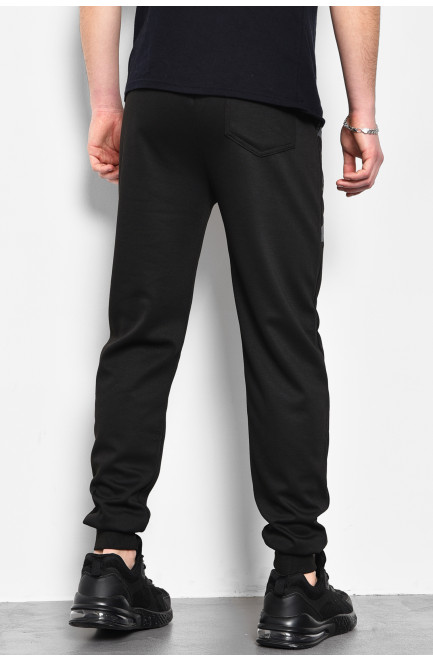 Спортивные штаны мужские черного цвета 173384L