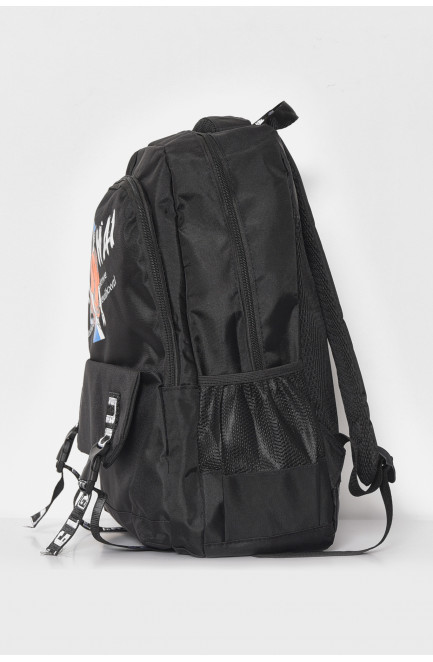 Рюкзак женский текстильный черного цвета 173412L