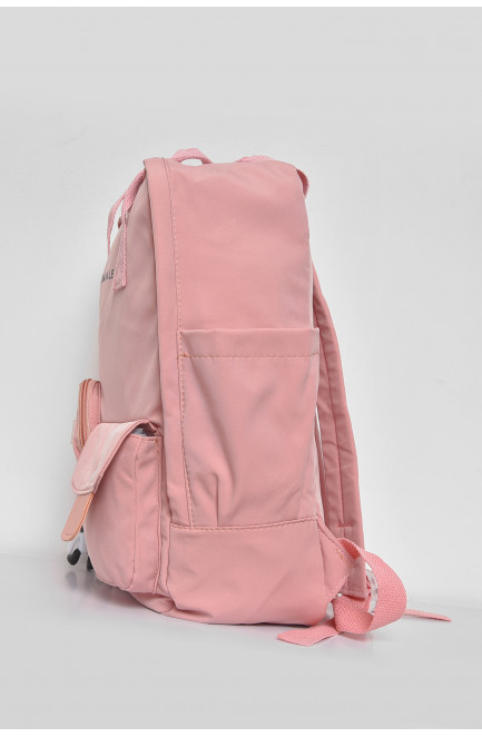 Жіночий рюкзак текстильний світло-рожевого кольору 173414L