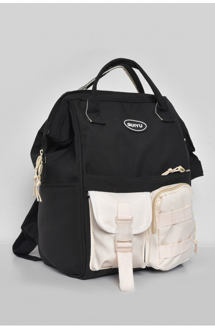 Жіночий рюкзак текстильний чорного кольору 173429L