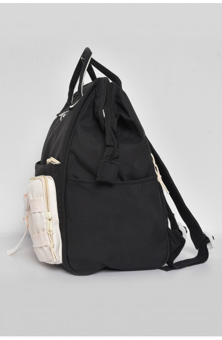 Жіночий рюкзак текстильний чорного кольору 173429L