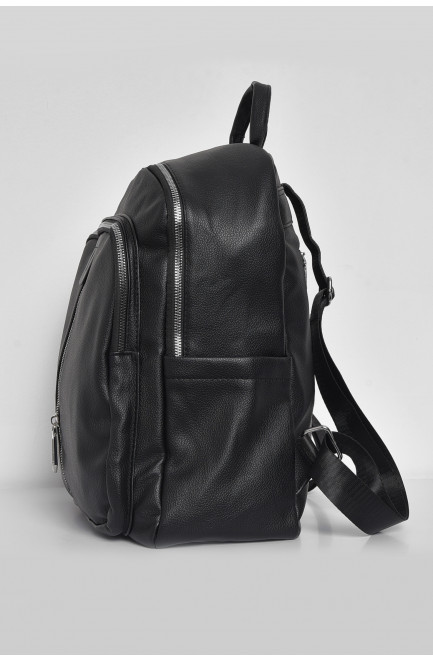 Жіночий рюкзак з екошкіри чорного кольору 173466L