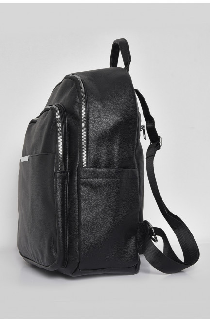 Жіночий рюкзак з екошкіри чорного кольору 173468L