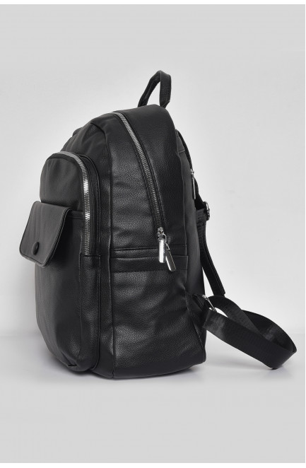 Жіночий рюкзак з екошкіри чорного кольору 173470L