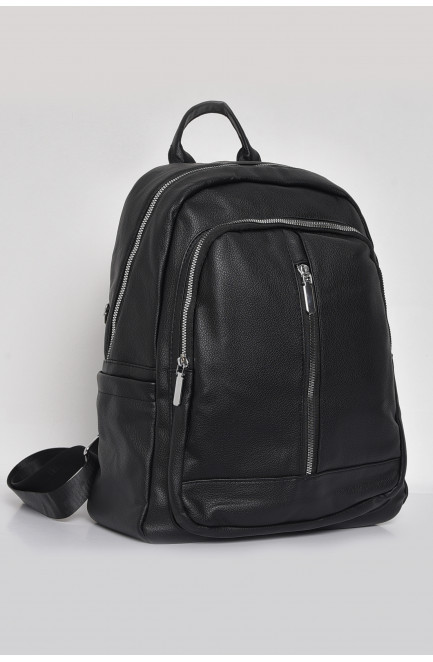 Жіночий рюкзак з екошкіри чорного кольору 173471L
