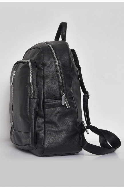 Жіночий рюкзак з екошкіри чорного кольору 173471L