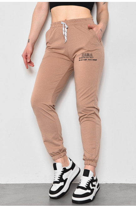 Спортивные штаны женские пудрового цвета 173476L