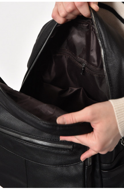 Жіночий рюкзак з екошкіри чорного кольору 173477L
