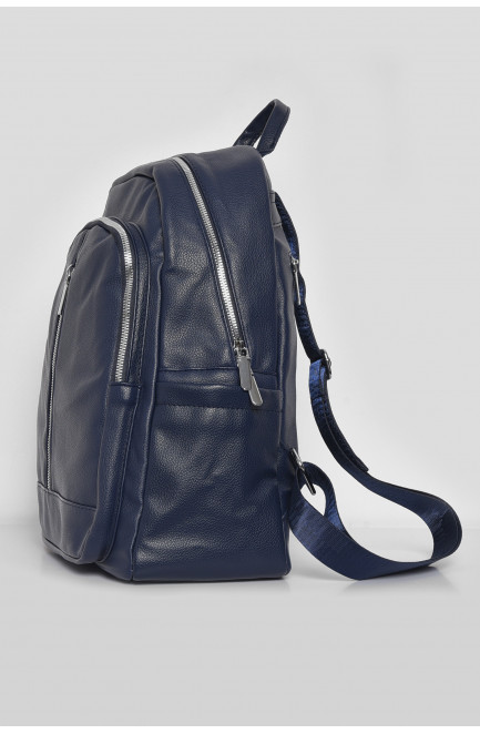 Жіночий рюкзак з екошкіри синього кольору 173482L