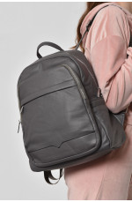 Жіночий рюкзак з екошкіри сірого кольору 173483L