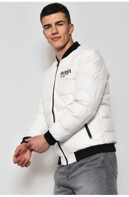 Куртка чоловiча демicезонна білого кольору 173533L