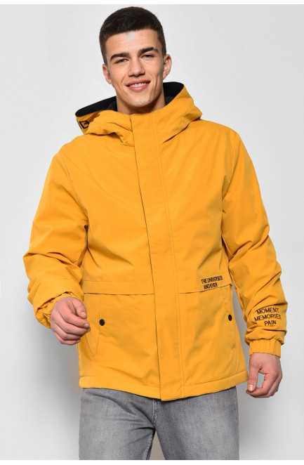 Куртка чоловiча демicезонна гірчичного кольору 173538L