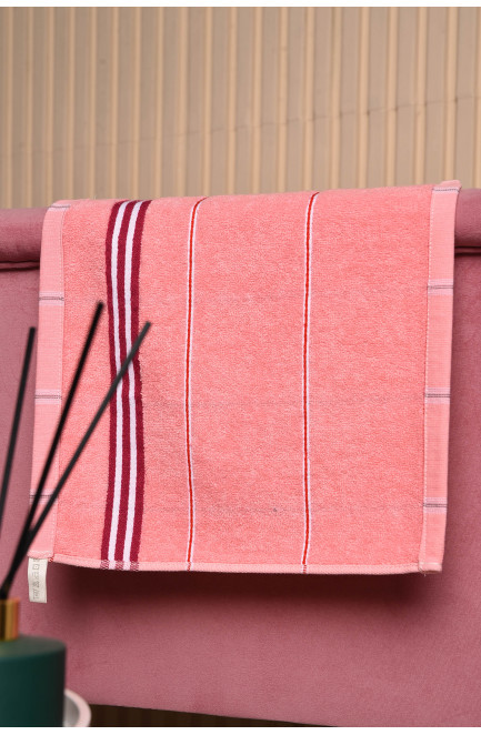 Салфетка кухонная махровая розового цвета 173634L