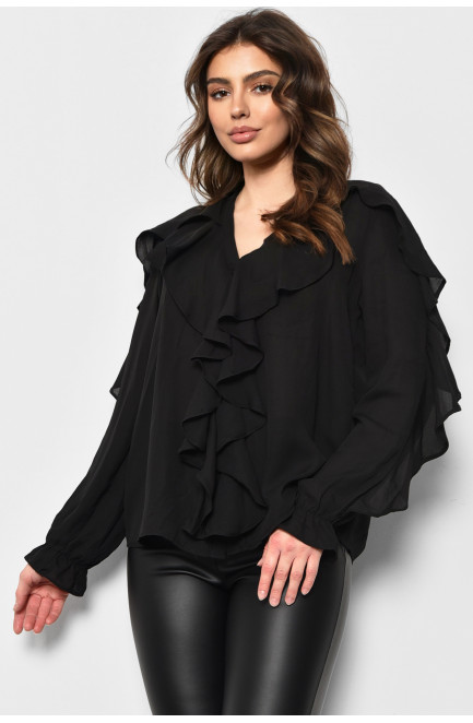 Блуза женская черного цвета 173682L