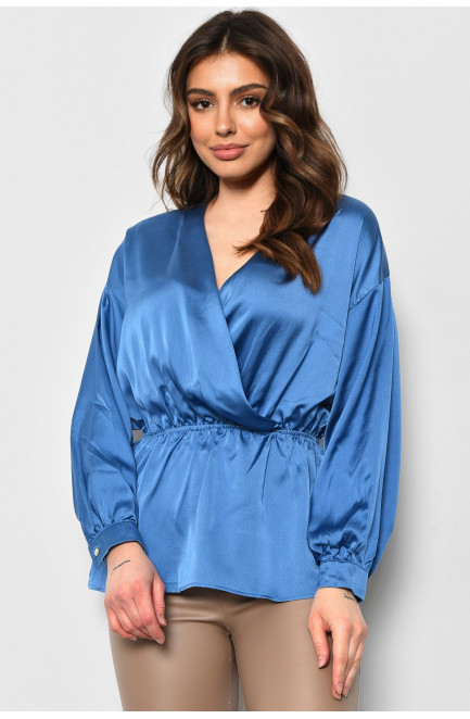 Блуза жіноча блакитного кольору 173765L