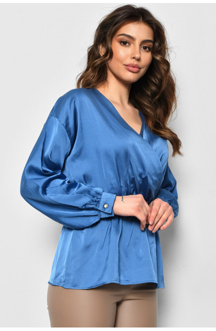 Блуза жіноча блакитного кольору 173765L