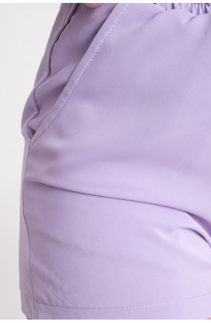 Шорты женские фиолетового цвета 173950L