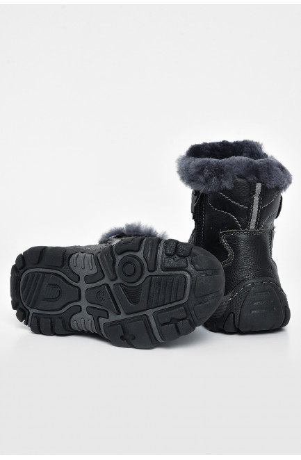 Ботинки детские зима черного цвета 173990L