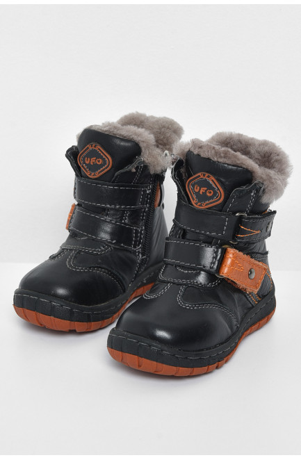 Ботинки детские зима черного цвета 173991L