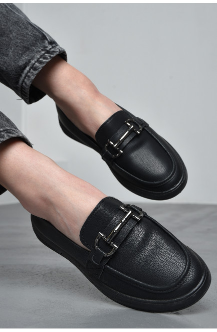 Туфлі-лофери жіночі чорного кольору 174065L