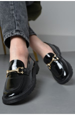 Туфлі-лофери жіночі чорного кольору 174066L
