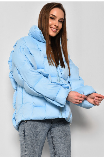 Куртка женская еврозима голубого цвета 174109L